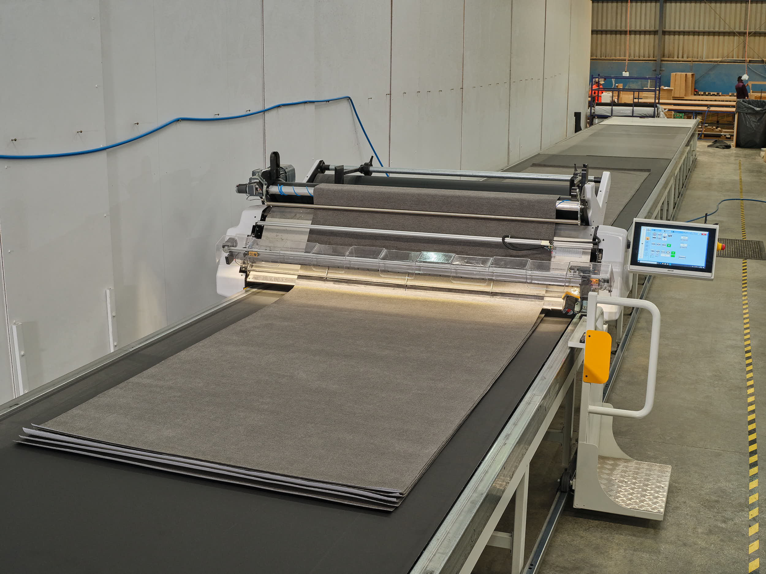 Oakgrove factory modern multi-layer fabric cutter wide view